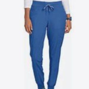 MedCouture Seamed Peaches Jogger Scrub Pants Ladies Size M